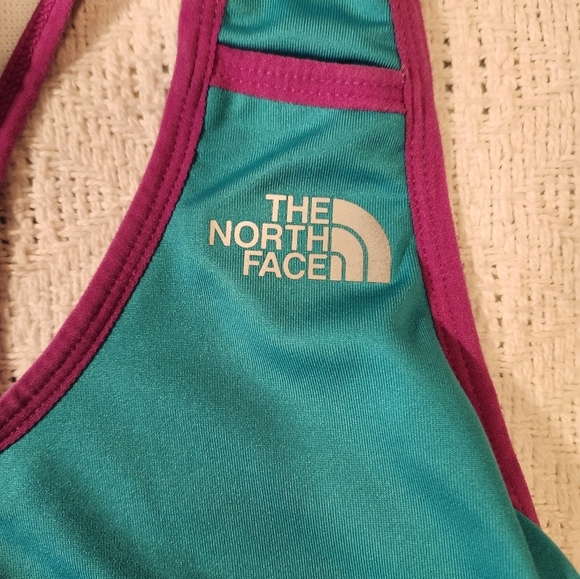 Teal and Purple Racerback The North Face Women's Tank Top Size Small - Picture 3 of 6